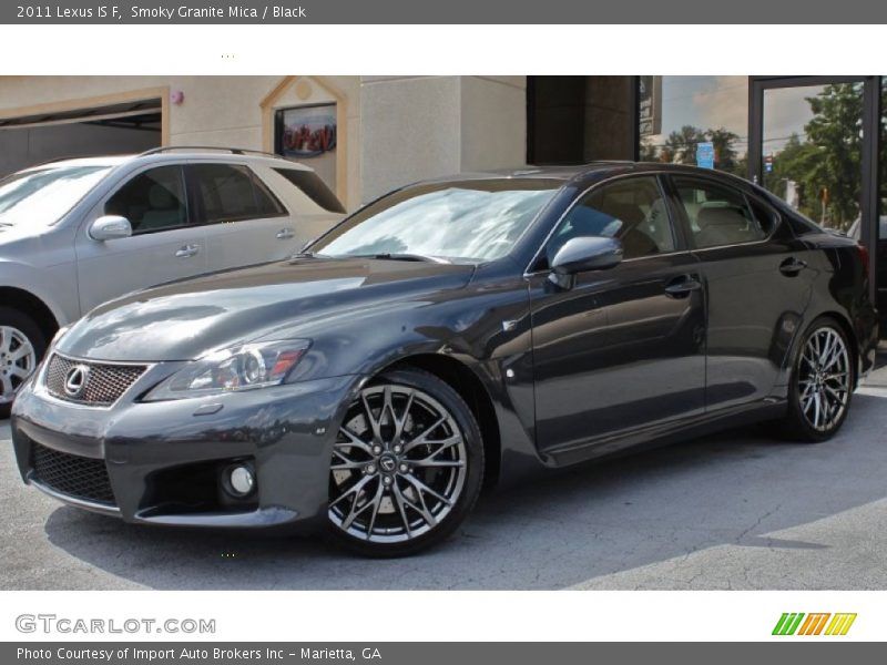 Smoky Granite Mica / Black 2011 Lexus IS F