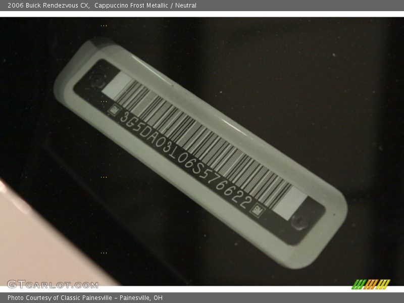 Cappuccino Frost Metallic / Neutral 2006 Buick Rendezvous CX
