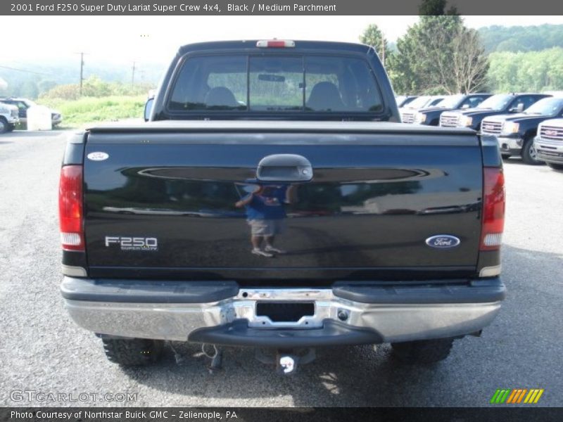Black / Medium Parchment 2001 Ford F250 Super Duty Lariat Super Crew 4x4
