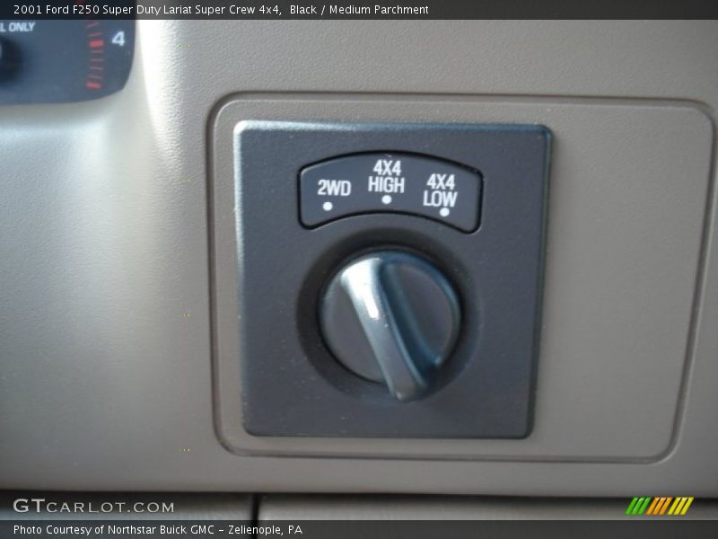 Black / Medium Parchment 2001 Ford F250 Super Duty Lariat Super Crew 4x4