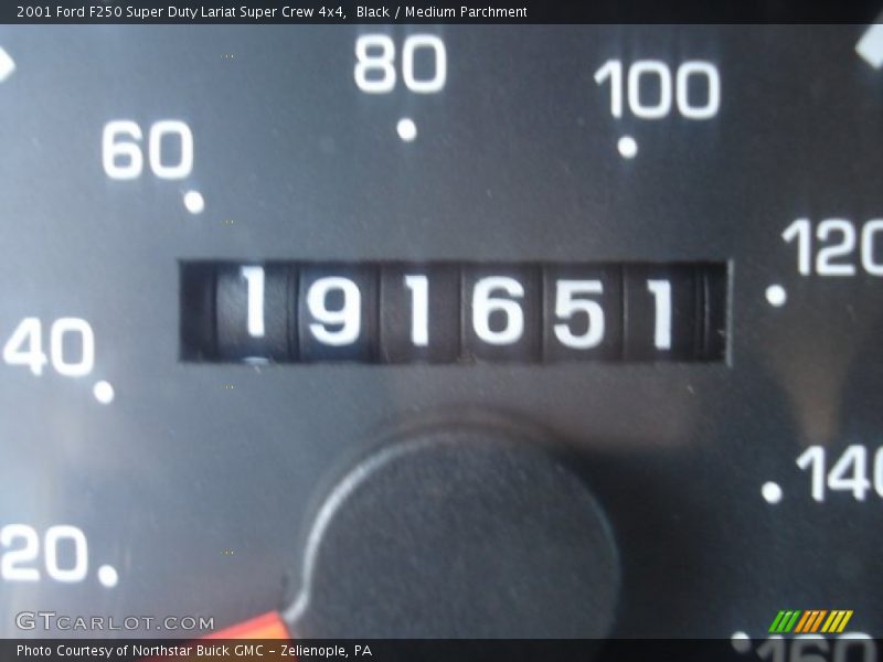 Black / Medium Parchment 2001 Ford F250 Super Duty Lariat Super Crew 4x4