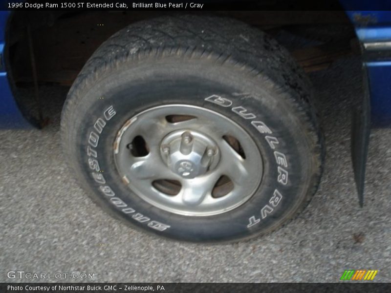 Brilliant Blue Pearl / Gray 1996 Dodge Ram 1500 ST Extended Cab