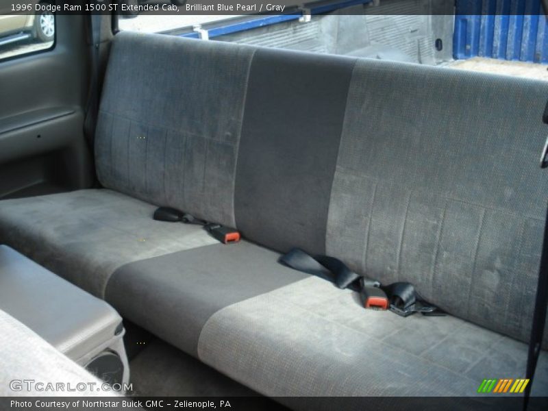 Brilliant Blue Pearl / Gray 1996 Dodge Ram 1500 ST Extended Cab