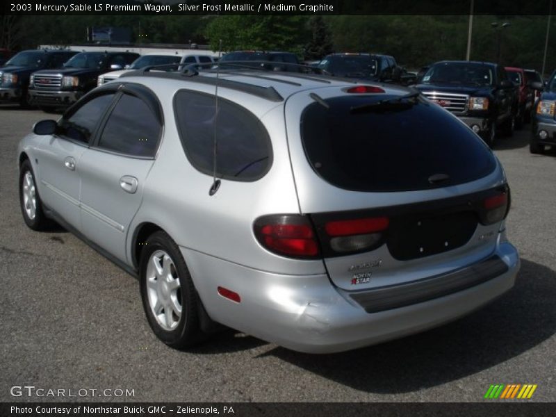 Silver Frost Metallic / Medium Graphite 2003 Mercury Sable LS Premium Wagon