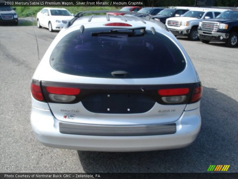 Silver Frost Metallic / Medium Graphite 2003 Mercury Sable LS Premium Wagon