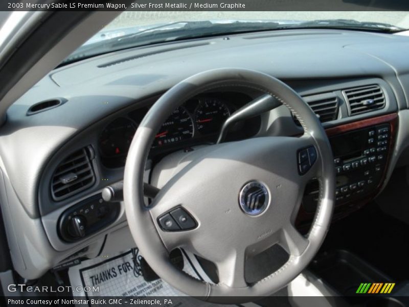 Silver Frost Metallic / Medium Graphite 2003 Mercury Sable LS Premium Wagon
