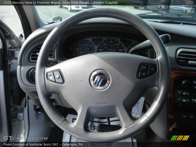 Silver Frost Metallic / Medium Graphite 2003 Mercury Sable LS Premium Wagon