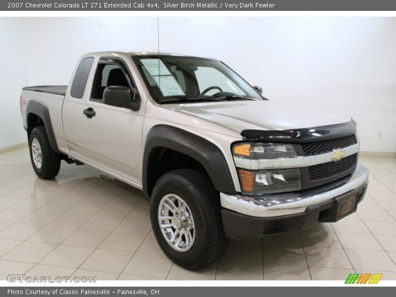 Silver Birch Metallic / Very Dark Pewter 2007 Chevrolet Colorado LT Z71 Extended Cab 4x4