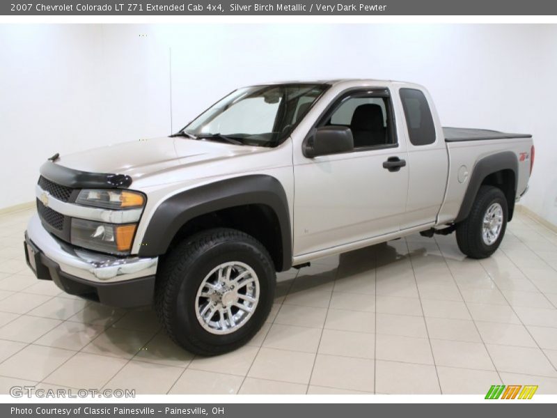 Silver Birch Metallic / Very Dark Pewter 2007 Chevrolet Colorado LT Z71 Extended Cab 4x4
