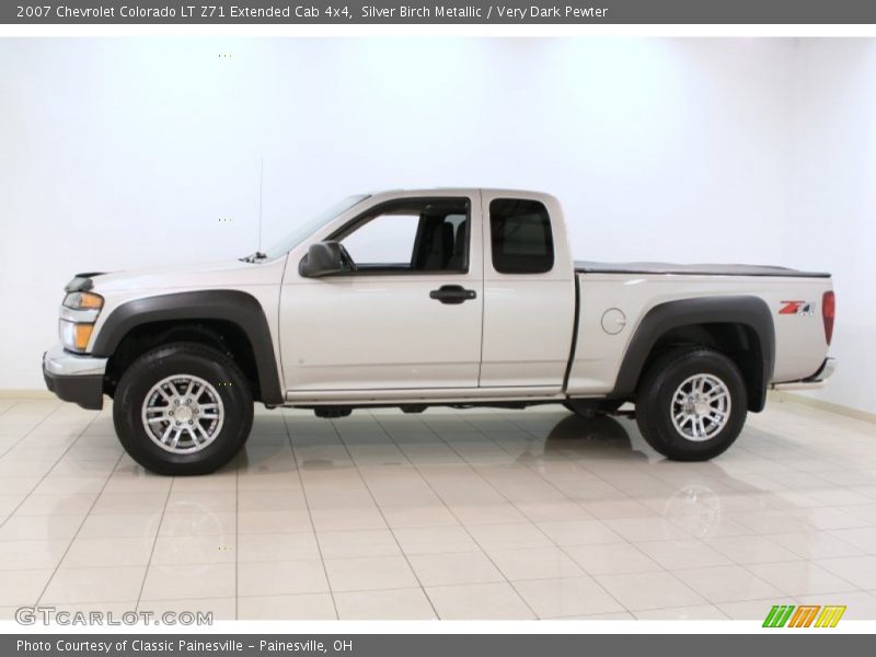 Silver Birch Metallic / Very Dark Pewter 2007 Chevrolet Colorado LT Z71 Extended Cab 4x4