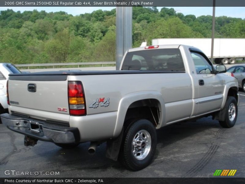 Silver Birch Metallic / Dark Pewter 2006 GMC Sierra 2500HD SLE Regular Cab 4x4