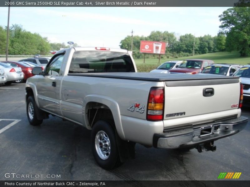 Silver Birch Metallic / Dark Pewter 2006 GMC Sierra 2500HD SLE Regular Cab 4x4