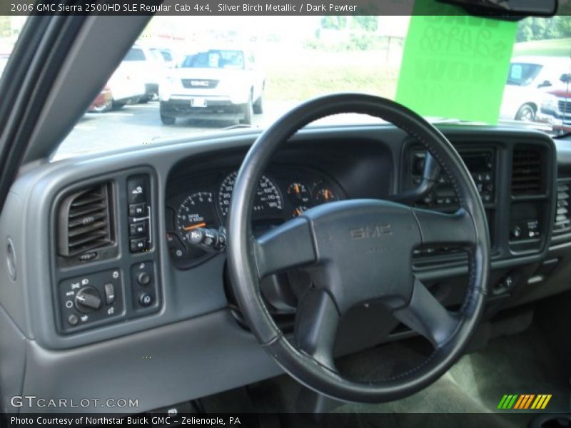 Silver Birch Metallic / Dark Pewter 2006 GMC Sierra 2500HD SLE Regular Cab 4x4
