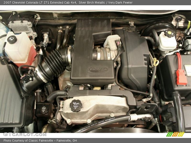 Silver Birch Metallic / Very Dark Pewter 2007 Chevrolet Colorado LT Z71 Extended Cab 4x4