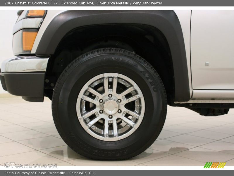 Silver Birch Metallic / Very Dark Pewter 2007 Chevrolet Colorado LT Z71 Extended Cab 4x4
