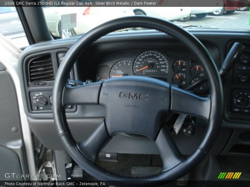 Silver Birch Metallic / Dark Pewter 2006 GMC Sierra 2500HD SLE Regular Cab 4x4