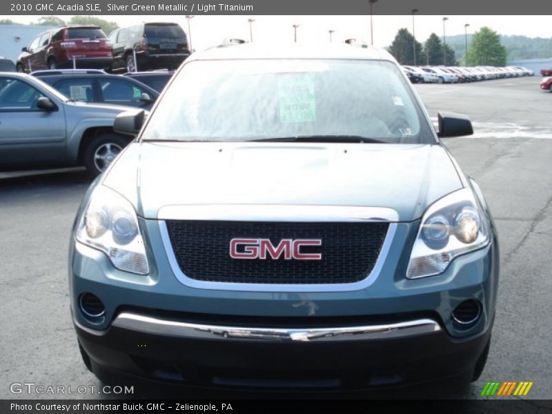 Silver Green Metallic / Light Titanium 2010 GMC Acadia SLE
