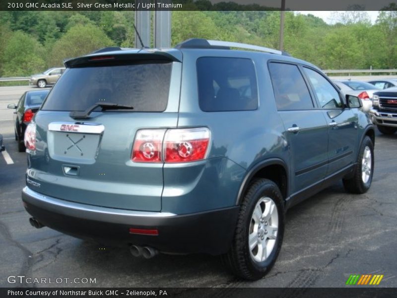 Silver Green Metallic / Light Titanium 2010 GMC Acadia SLE