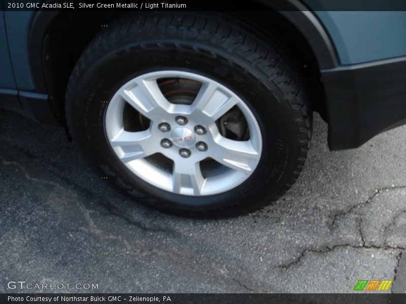 Silver Green Metallic / Light Titanium 2010 GMC Acadia SLE