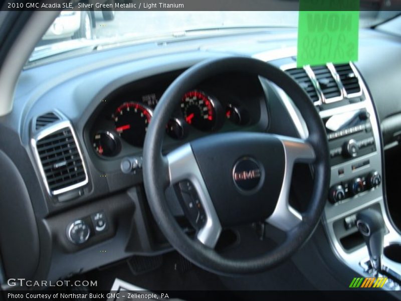 Silver Green Metallic / Light Titanium 2010 GMC Acadia SLE