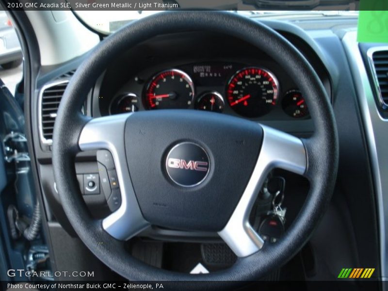 Silver Green Metallic / Light Titanium 2010 GMC Acadia SLE