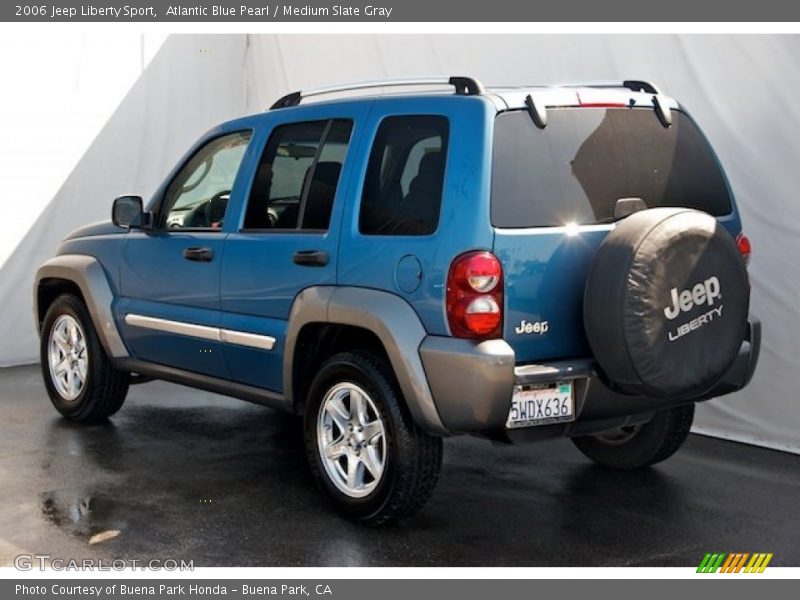 Atlantic Blue Pearl / Medium Slate Gray 2006 Jeep Liberty Sport