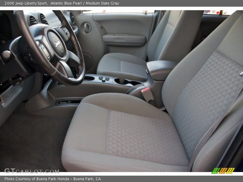 Atlantic Blue Pearl / Medium Slate Gray 2006 Jeep Liberty Sport