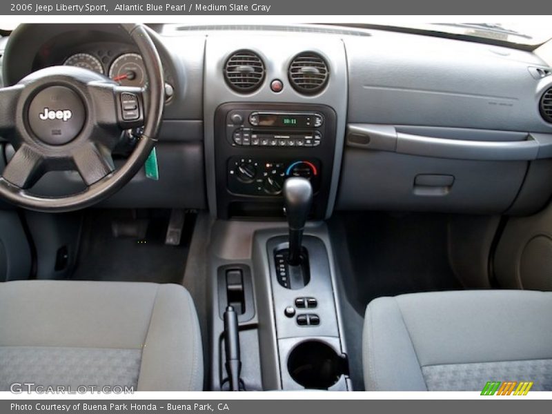 Atlantic Blue Pearl / Medium Slate Gray 2006 Jeep Liberty Sport