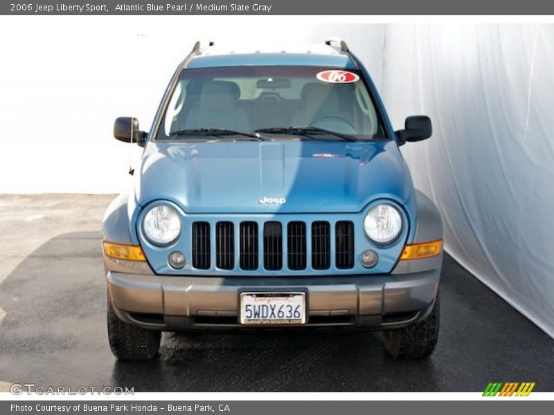 Atlantic Blue Pearl / Medium Slate Gray 2006 Jeep Liberty Sport