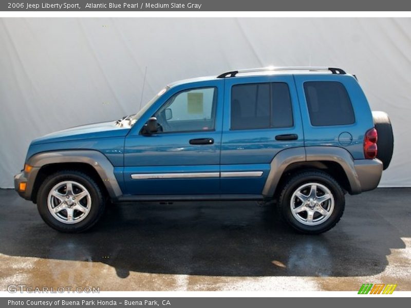 Atlantic Blue Pearl / Medium Slate Gray 2006 Jeep Liberty Sport