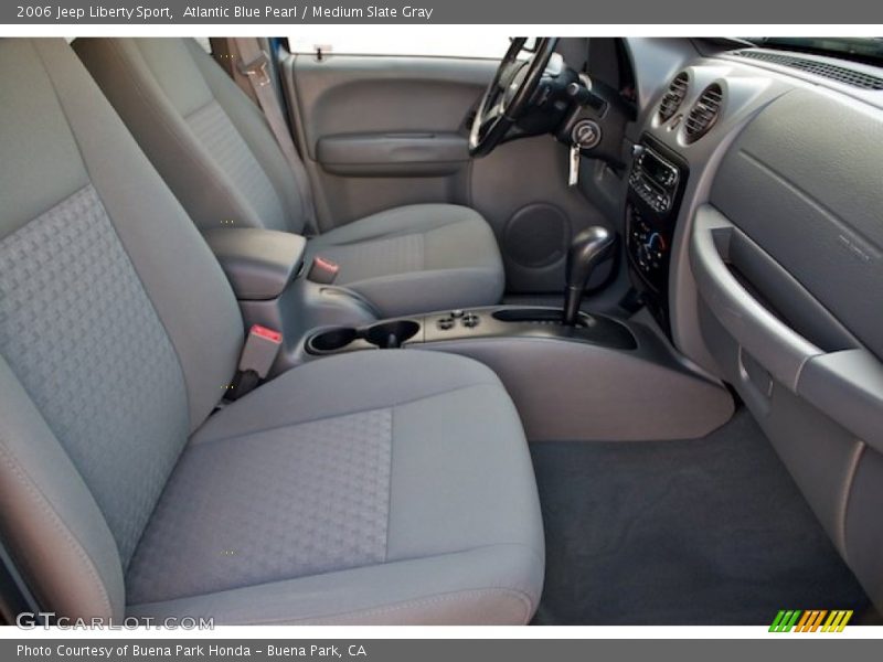 Atlantic Blue Pearl / Medium Slate Gray 2006 Jeep Liberty Sport
