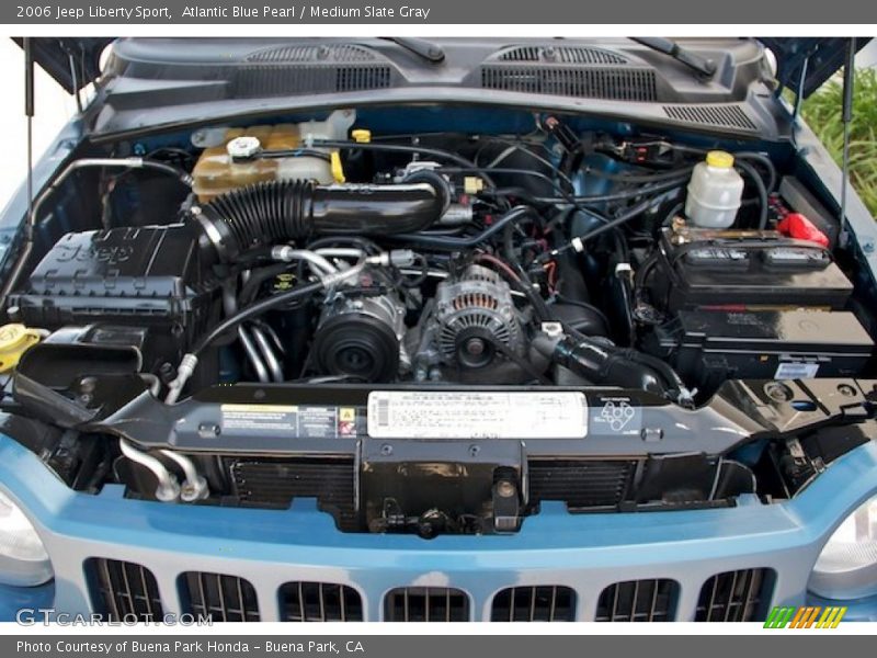 Atlantic Blue Pearl / Medium Slate Gray 2006 Jeep Liberty Sport
