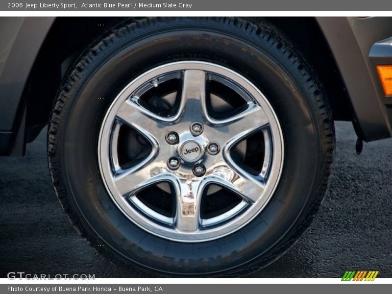 Atlantic Blue Pearl / Medium Slate Gray 2006 Jeep Liberty Sport