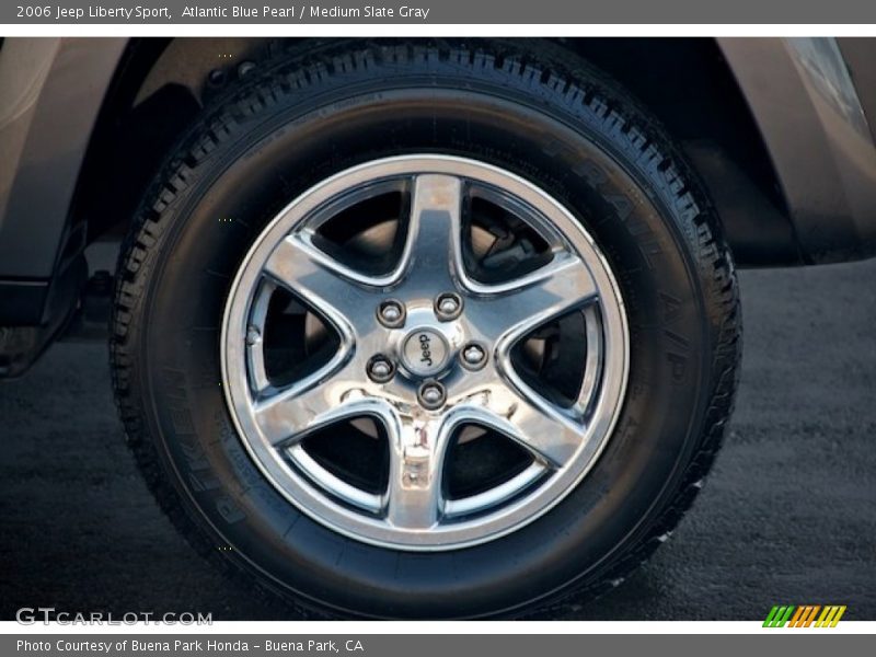 Atlantic Blue Pearl / Medium Slate Gray 2006 Jeep Liberty Sport