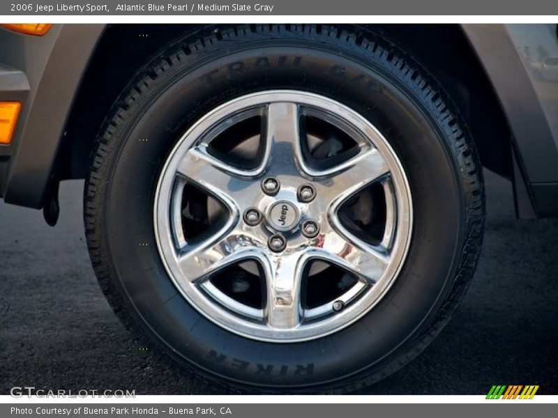 Atlantic Blue Pearl / Medium Slate Gray 2006 Jeep Liberty Sport