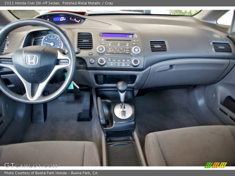 Polished Metal Metallic / Gray 2011 Honda Civic DX-VP Sedan