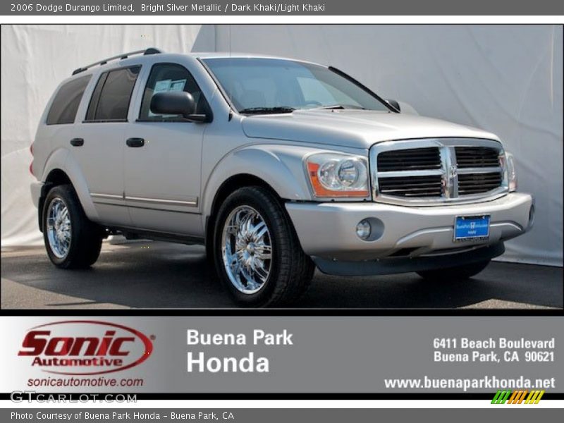 Bright Silver Metallic / Dark Khaki/Light Khaki 2006 Dodge Durango Limited