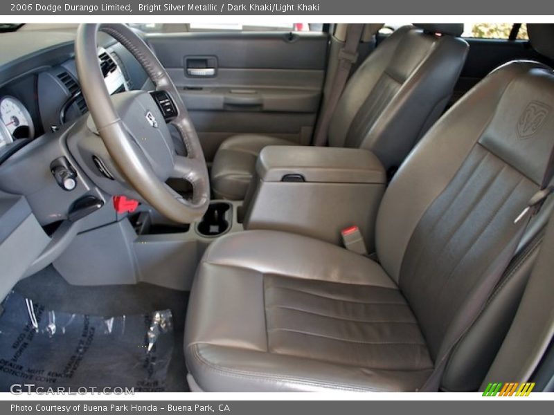 Bright Silver Metallic / Dark Khaki/Light Khaki 2006 Dodge Durango Limited