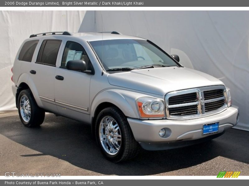 Bright Silver Metallic / Dark Khaki/Light Khaki 2006 Dodge Durango Limited