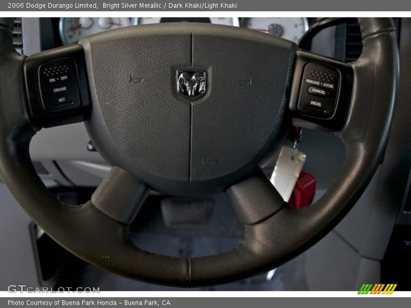 Bright Silver Metallic / Dark Khaki/Light Khaki 2006 Dodge Durango Limited