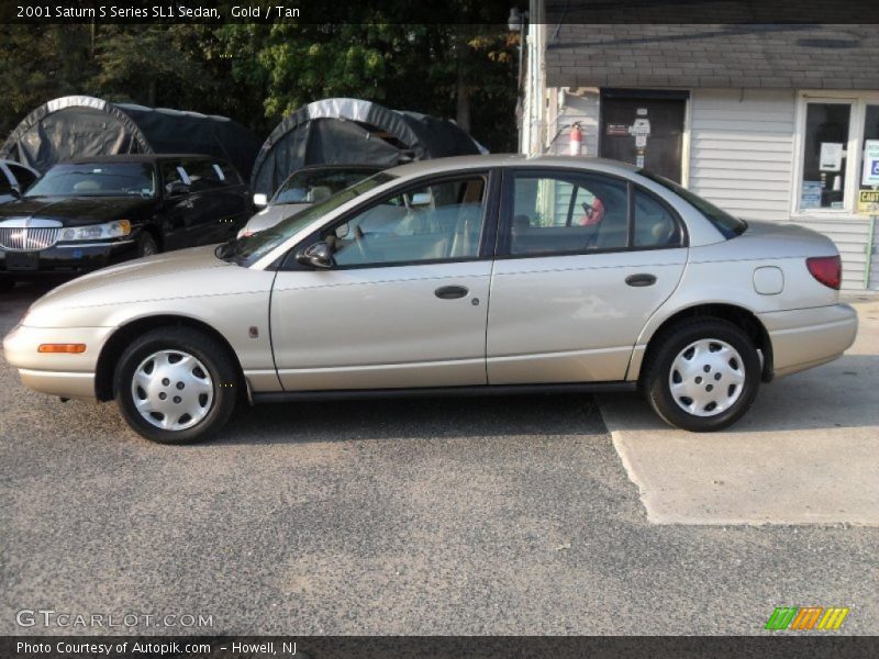 Gold / Tan 2001 Saturn S Series SL1 Sedan