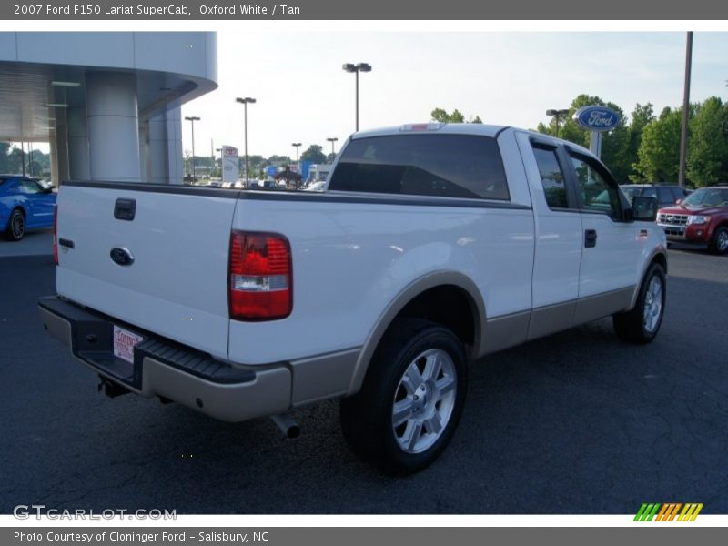 Oxford White / Tan 2007 Ford F150 Lariat SuperCab