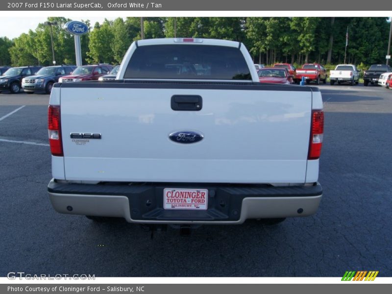 Oxford White / Tan 2007 Ford F150 Lariat SuperCab