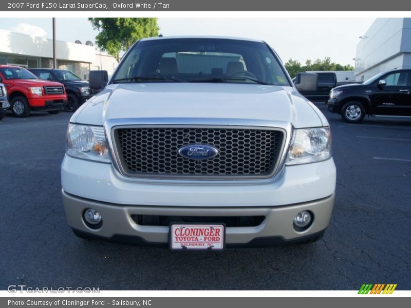 Oxford White / Tan 2007 Ford F150 Lariat SuperCab