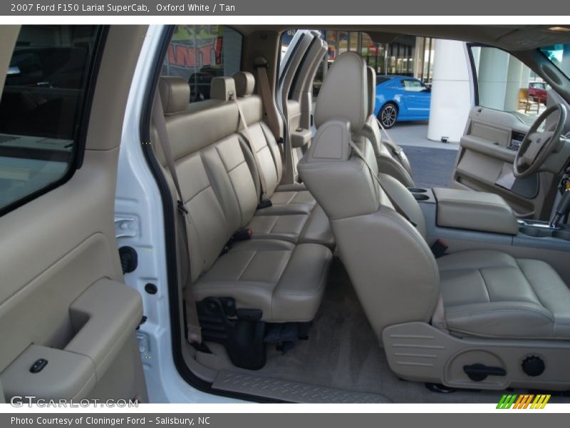 Oxford White / Tan 2007 Ford F150 Lariat SuperCab