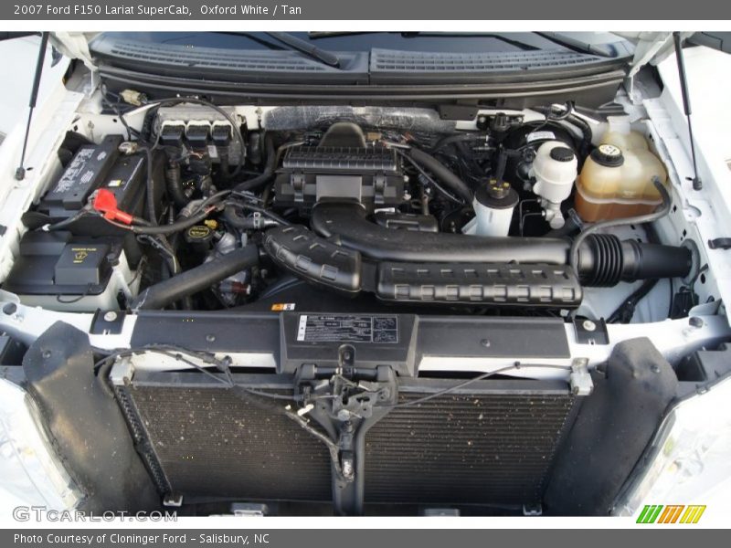 Oxford White / Tan 2007 Ford F150 Lariat SuperCab