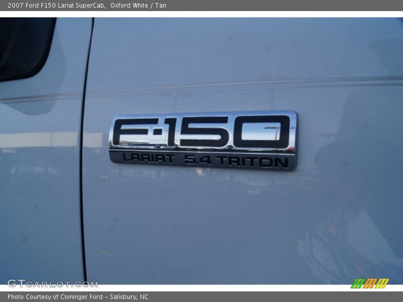 Oxford White / Tan 2007 Ford F150 Lariat SuperCab