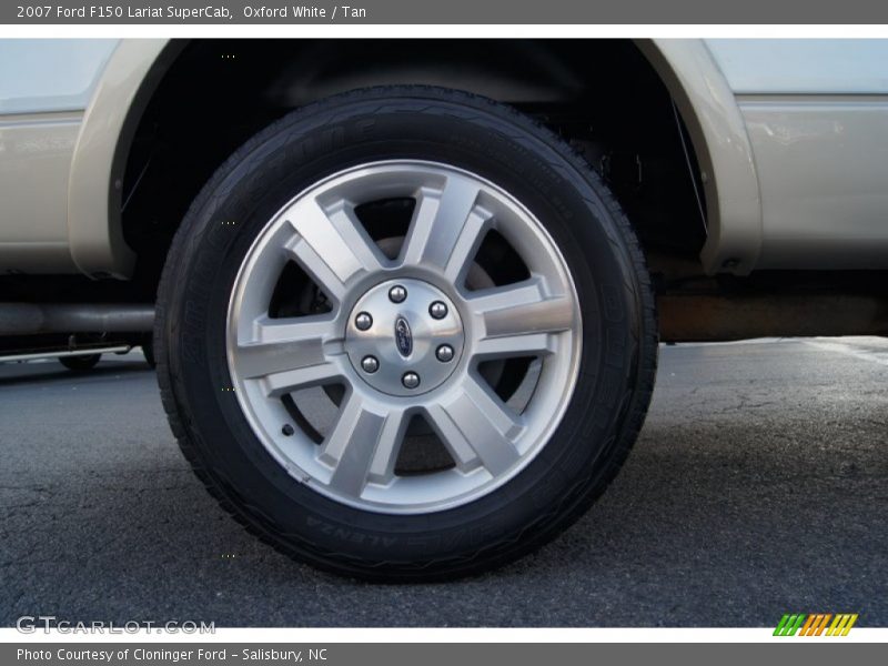 Oxford White / Tan 2007 Ford F150 Lariat SuperCab