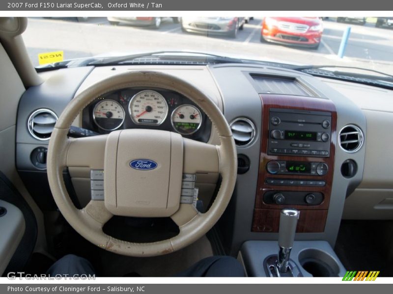 Oxford White / Tan 2007 Ford F150 Lariat SuperCab