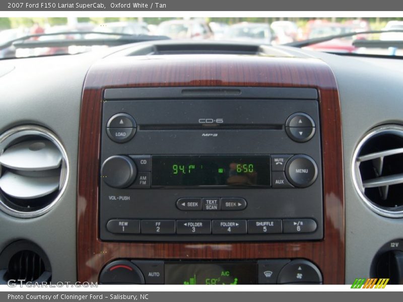 Oxford White / Tan 2007 Ford F150 Lariat SuperCab